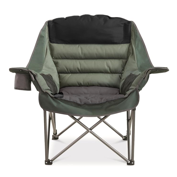 Chaise de camping surdimensionnée et entièrement rembourrée