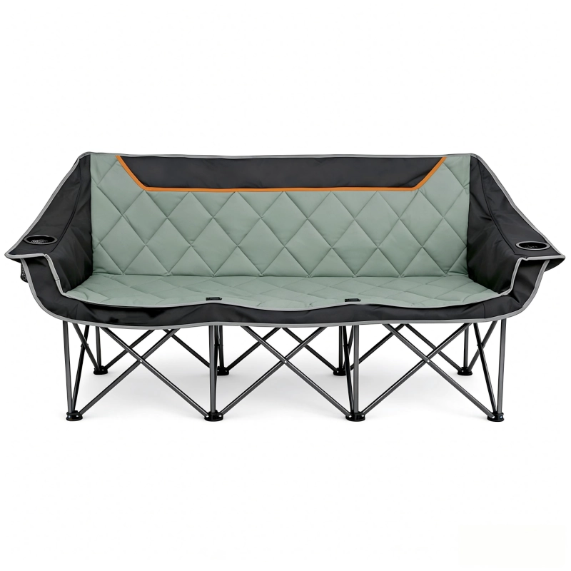 Padded Three Person Camping Chair