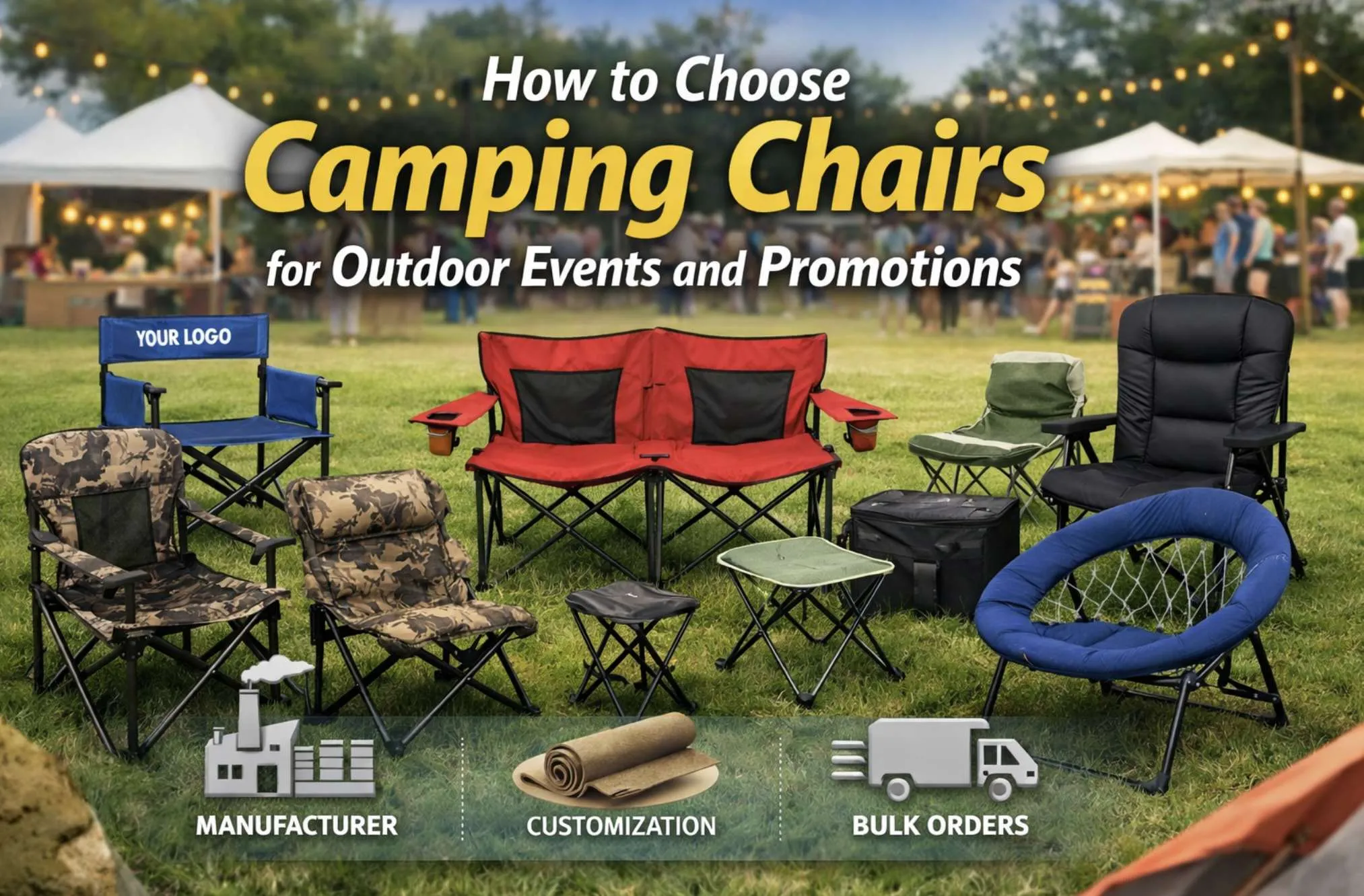 chaise de camping personnalisée