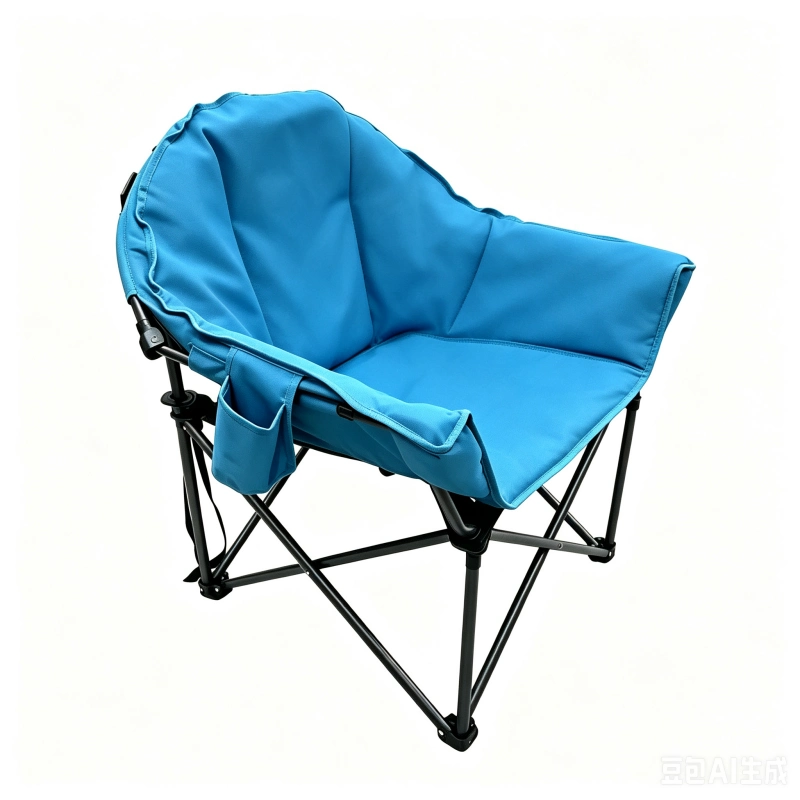 Padded Folding Camping Moon Chair
